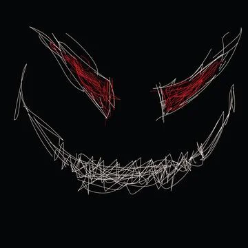 Evil smile Stock Illustration