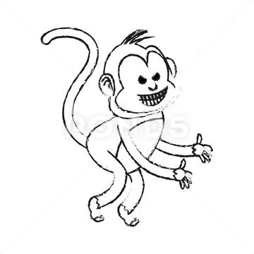 200 Monkey Drawing Photos, Pictures And Background Images For Free Download  - Pngtree
