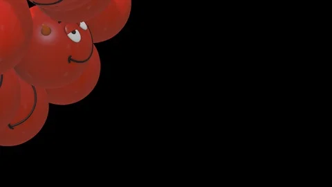 Evil Smiley Transition Stock Footage 100540354