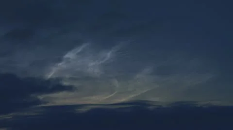 Evil Spectral Night Clouds of Doom Stock Footage 11439023