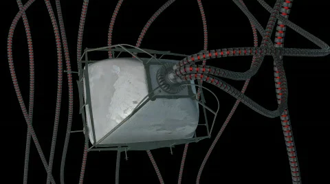 Evil TV with tubes  Stock Footage 612654