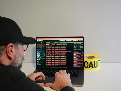 Evil Twin Public Wireless Network Hacker Concept Stock Photos
