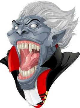 Evil vampire picture Stock Illustration