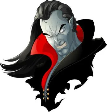 Evil vampire picture Stock Illustration