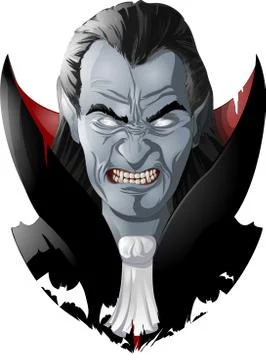 Evil vampire picture Stock Illustration