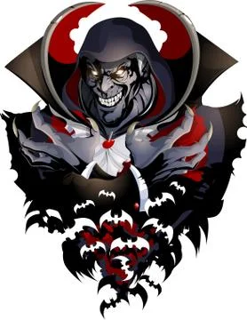 Evil vampire picture 스톡 일러스트