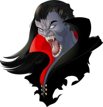 Evil vampire picture Stock Illustration
