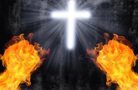 Evil versus Good, Devil vs Angel Stock Illustration