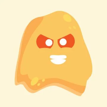 Evil virus cartoon Stock Illustration