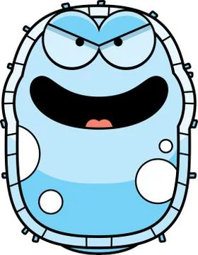 Evil White Blood Cell Stock Illustration
