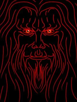 Evil wizard Stock Illustration