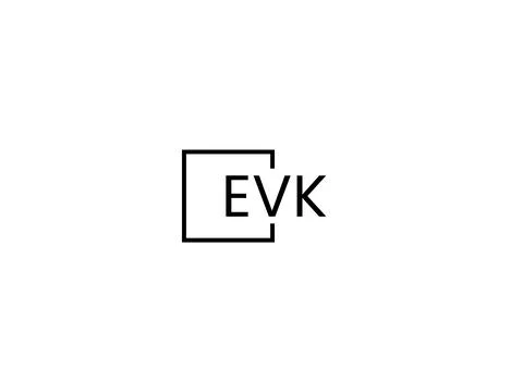 EVK letter initial logo design vector illustration Stock-Illustration