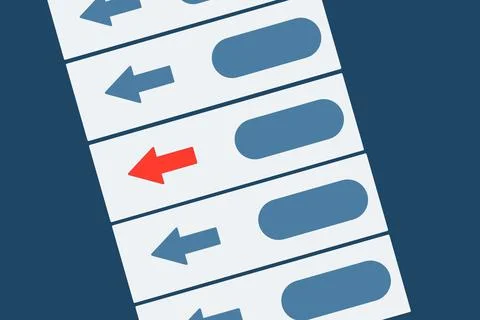Evm voting concept Stock Illustration