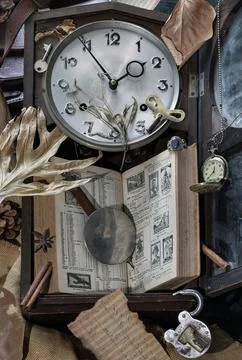 This evocative vertical composition forms a silent narrative of memory thro.. Stock Photos