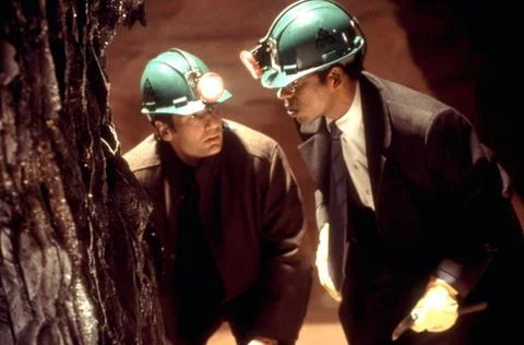  Evolution (2001) - filmstill Evolution (2001) David Duchovny &amp; Orlando Jo... Foto stock