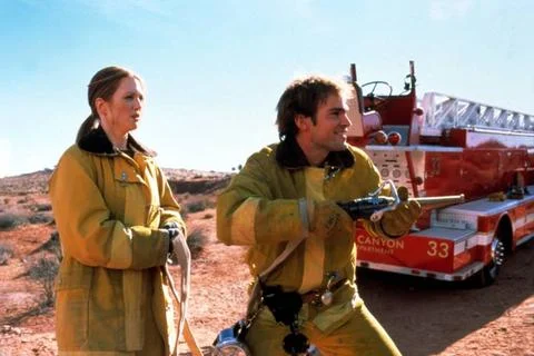  Evolution (2001) - filmstill Evolution (2001) Julianne Moore &amp; Seann Will... Foto stock