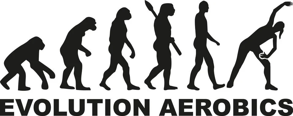 Evolution Aerobics Illustrazione stock