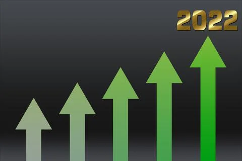 Evolution and progress concept, happy new year 2022 text design. greeting ill Stock Illustration