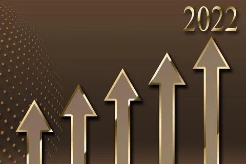 Evolution and progress concept, happy new year 2022 text design. greeting ill Stock Illustration