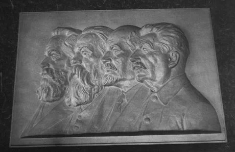 Evolution Of Beards, Prague, Czechoslovakia Stock Photos
