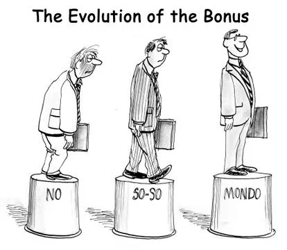 The evolution of the bonus on pedestal Stock Illustration