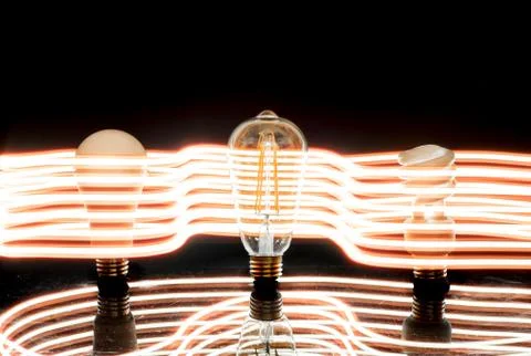 EVOLUTION OF THE BULB Foto stock