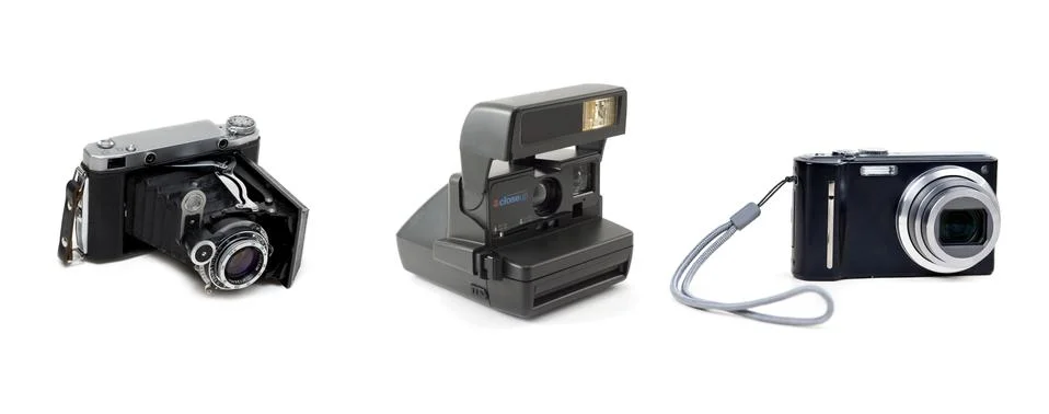 The evolution of cameras Stock Photos