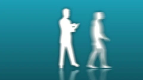 Evolution chain of human development with smartphone alpha matte Video stock 22254821