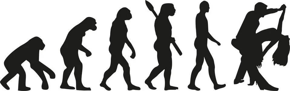 Evolution couple dance イラスト素材