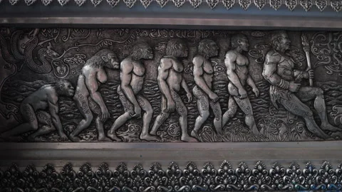 Evolution detail at the Wat Sri Suphan Silver Temple, Chiang Mai, Thailand Stock Footage 237716361