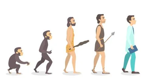 Evolution of doctor. Stock Illustration