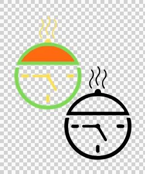 Evolution of Fast Food Past to Present Stock Illustration