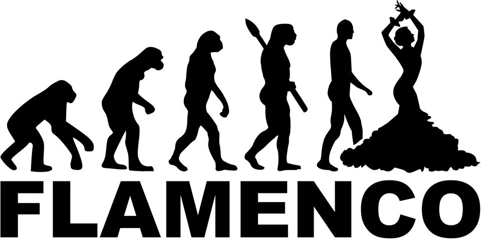 Evolution Flamenco Stock-Illustration