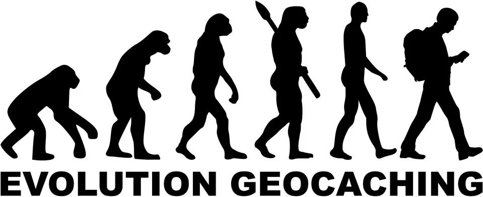 Evolution geocaching イラスト素材