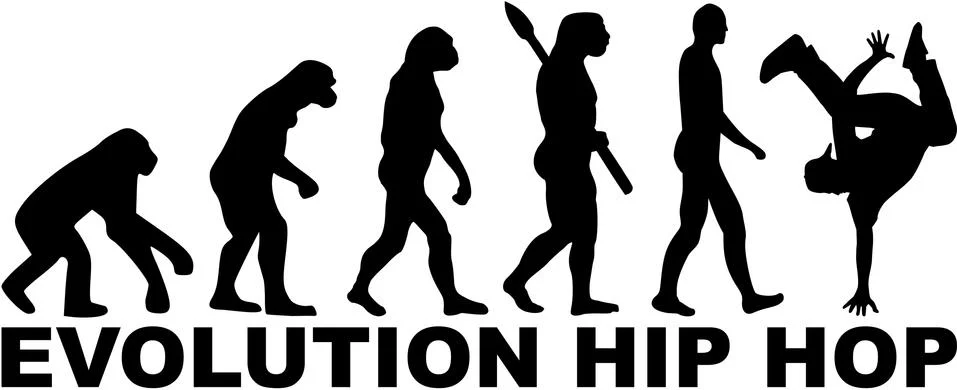 Evolution hip hop Stock Illustration