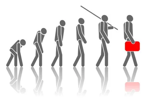 Evolution. Stockillustratie