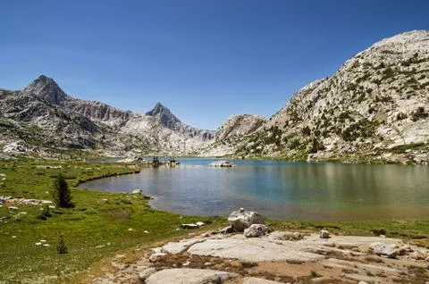 Evolution lake landscape Foto stock