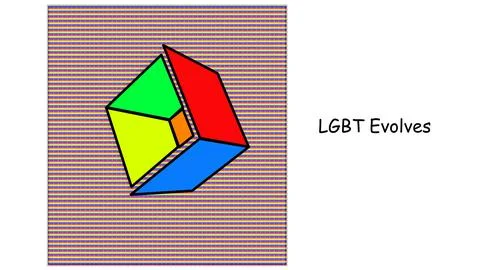 Evolution of LGBT rights Illustrazione stock