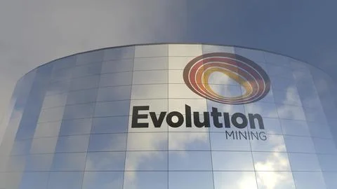 Evolution Mining logo The Glass Tower An Editorial Illustration of Modern Stock Photos