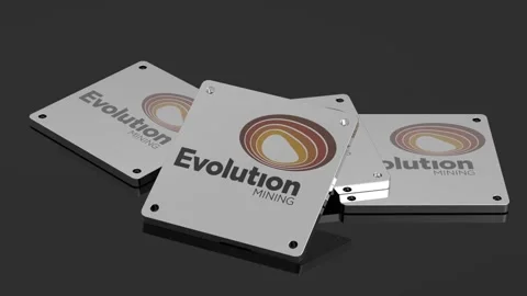 Evolution Mining logo Illustrative 3D Animation Modern Moving Signal Video stock 262022449