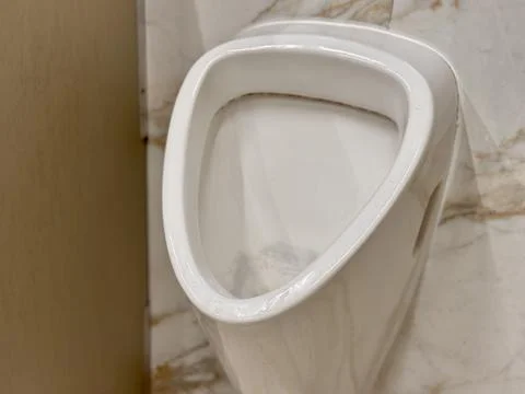 The Evolution of Modern Urinal Designs in Contemporary Public Restroom Spaces Fotos Stock