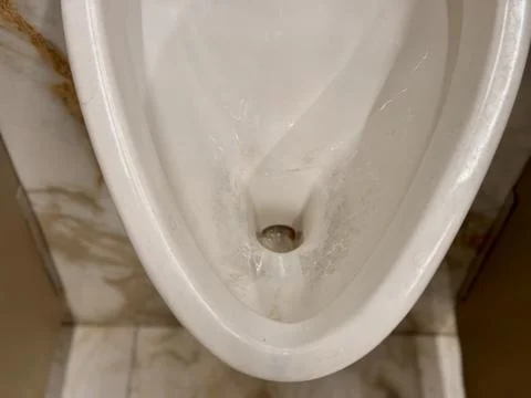 The Evolution of Modern Urinal Designs in Contemporary Public Restroom Spaces Stock Photos