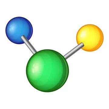 Evolution molecule icon, cartoon style Illustrazione stock