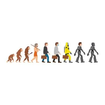 Evolution - our far future Illustrazione stock