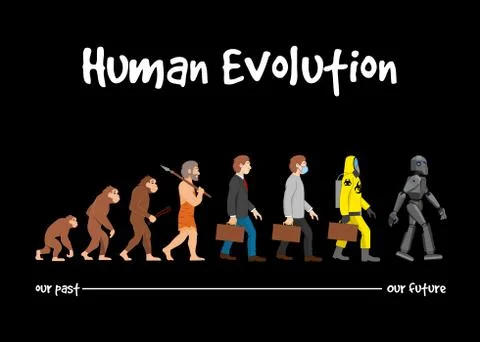 Evolution - our future Illustrazione stock