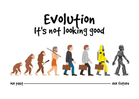 Evolution - our tuture Illustrazione stock