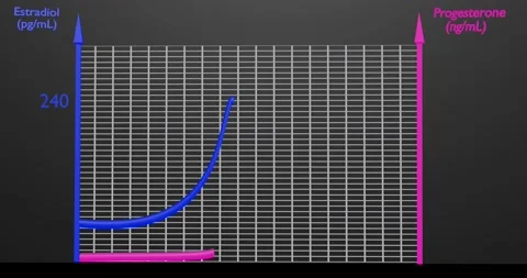 Evolution of ovarian hormones Stock Footage 203933591