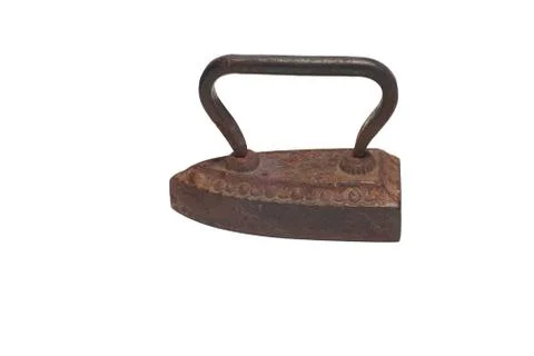 Evolution overtime in the way of iron with  types  different ages and styles Stock Photos