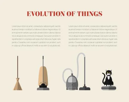 Evolution page Stock Illustration