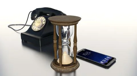 Evolution of phones. Technology evolution concept. Stock Photos